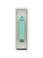 Genesis Small Mezuzah for Door – Handmade Premium Clear Acrylic Case – Model LSN-20072