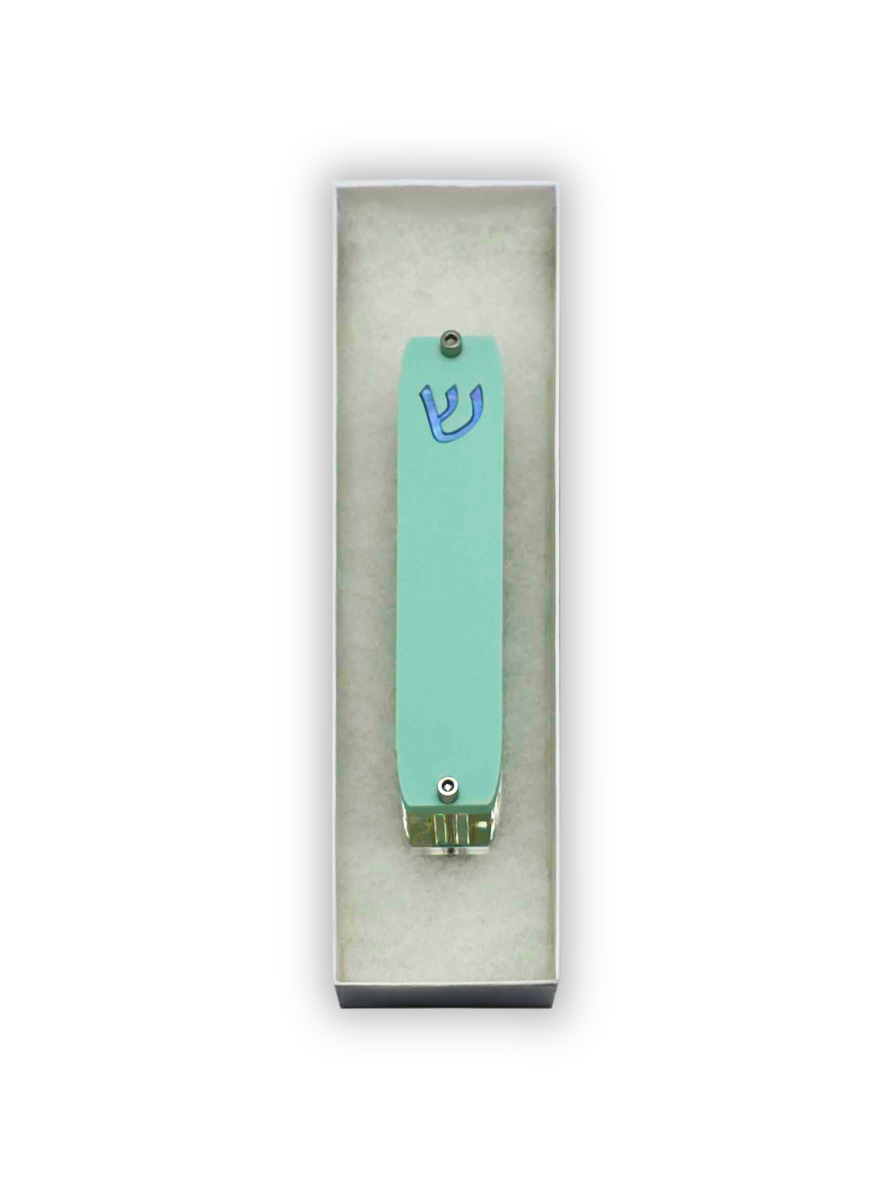Genesis Small Mezuzah for Door – Handmade Premium Clear Acrylic Case – Model LSN-20072