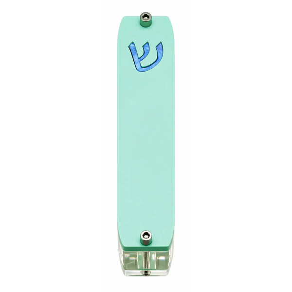 Genesis Small Mezuzah for Door – Handmade Premium Clear Acrylic Case – Model LSN-20072