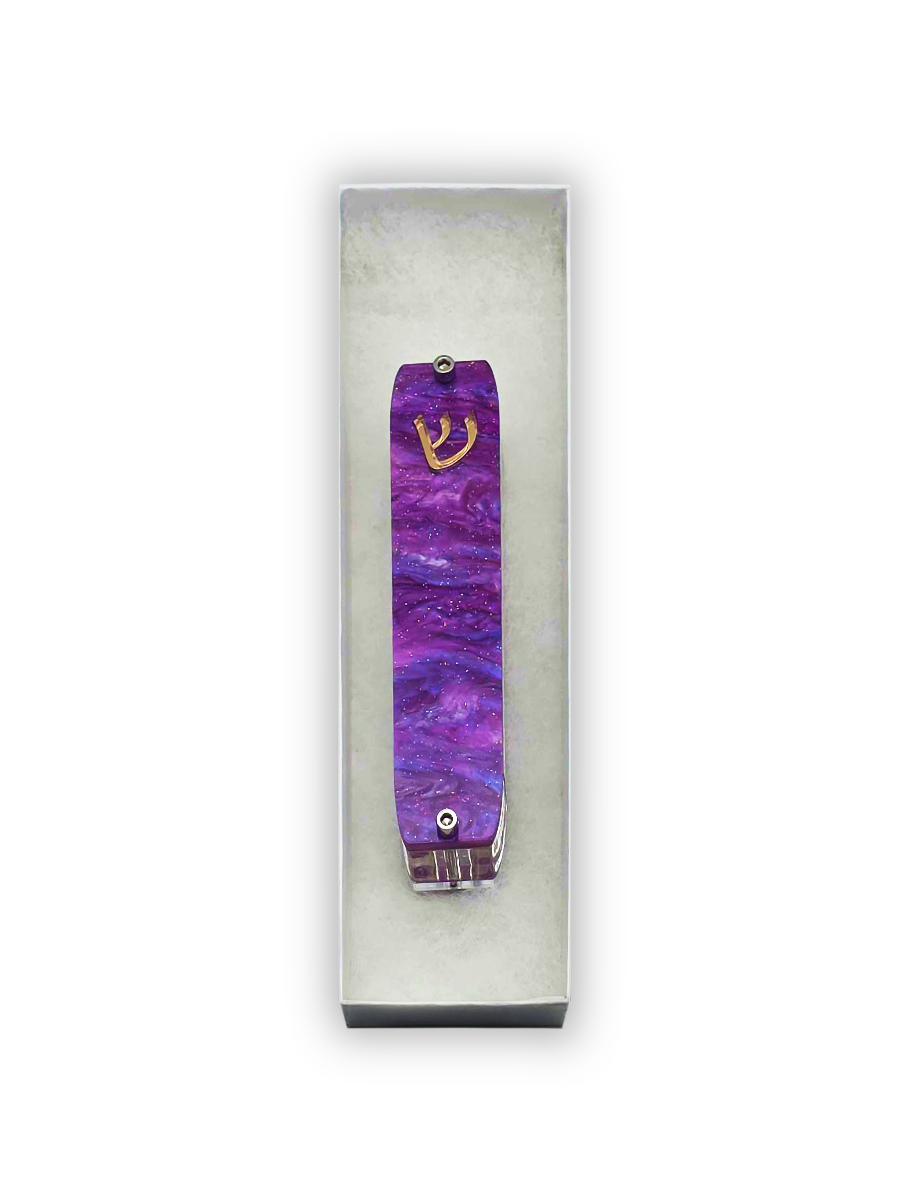 Genesis Small Mezuzah for Door – Handmade Premium Clear Acrylic Case – Model LSN-20073