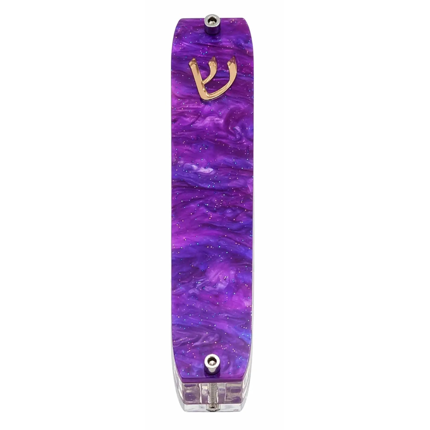 Genesis Small Mezuzah for Door – Handmade Premium Clear Acrylic Case – Model LSN-20073