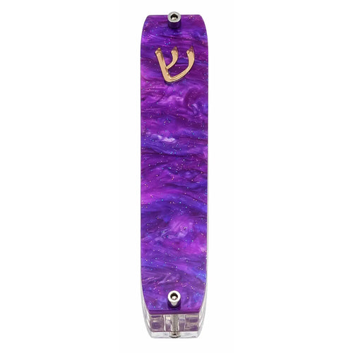 Genesis Small Mezuzah for Door – Handmade Premium Clear Acrylic Case – Model LSN-20073