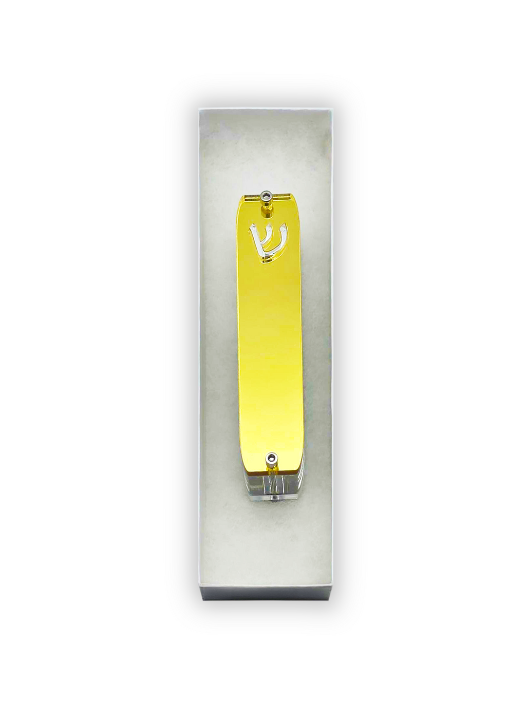 Genesis Small Mezuzah for Door – Handmade Premium Clear Acrylic Case – Model LSN-20074