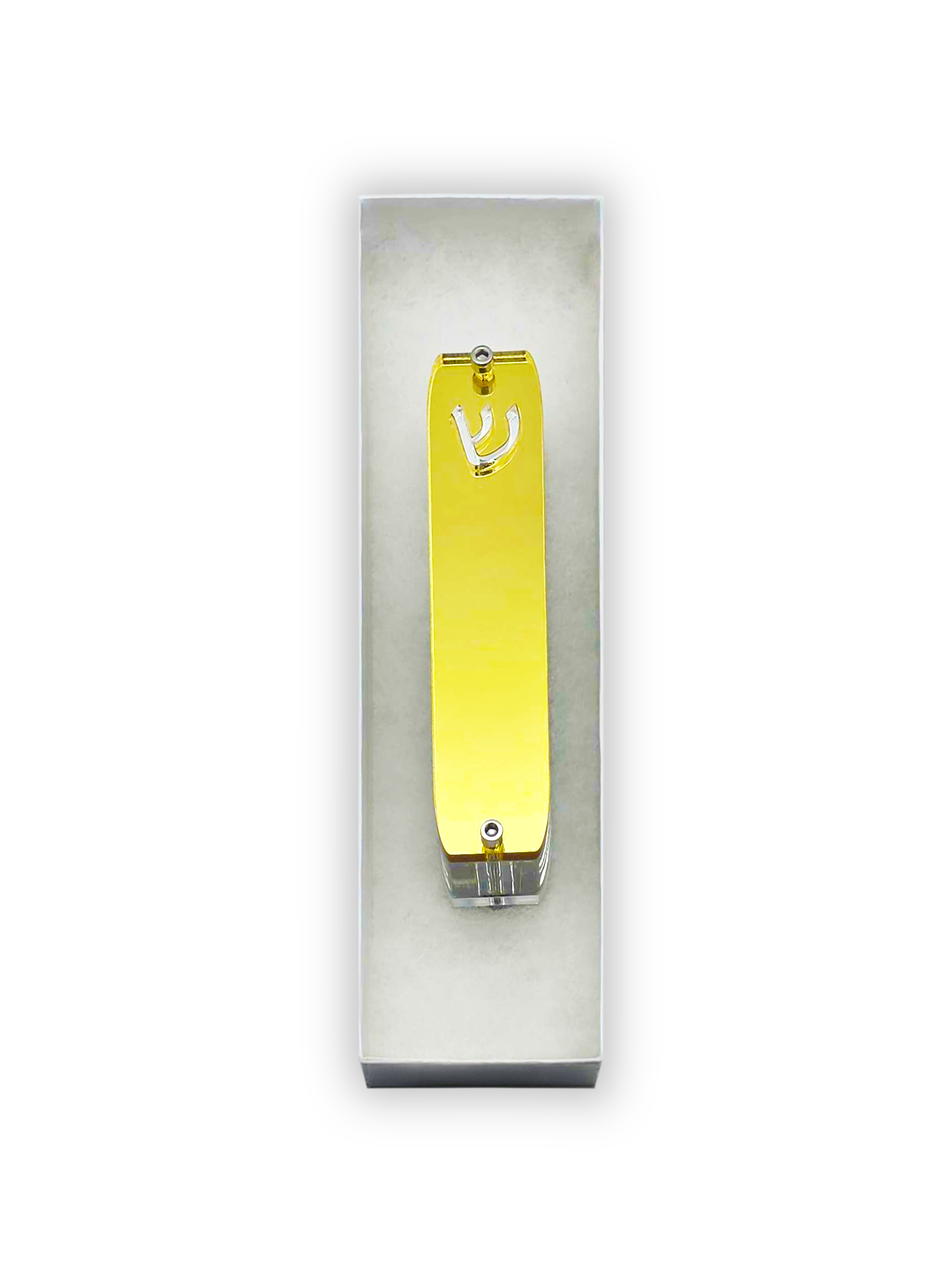 Genesis Small Mezuzah for Door – Handmade Premium Clear Acrylic Case – Model LSN-20074