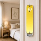 Genesis Small Mezuzah for Door – Handmade Premium Clear Acrylic Case – Model LSN-20074