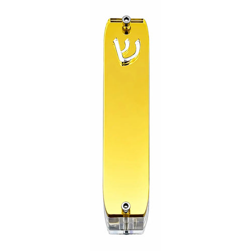 Genesis Small Mezuzah for Door – Handmade Premium Clear Acrylic Case – Model LSN-20074
