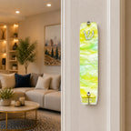 Genesis Small Mezuzah for Door – Handmade Premium Clear Acrylic Case – Model LSN-20075