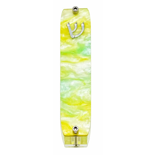 Genesis Small Mezuzah for Door – Handmade Premium Clear Acrylic Case – Model LSN-20075