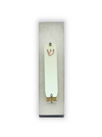 Genesis Small Mezuzah for Door – Handmade Premium Clear Acrylic Case – Model LSN-20076