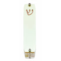 Genesis Small Mezuzah for Door – Handmade Premium Clear Acrylic Case – Model LSN-20076