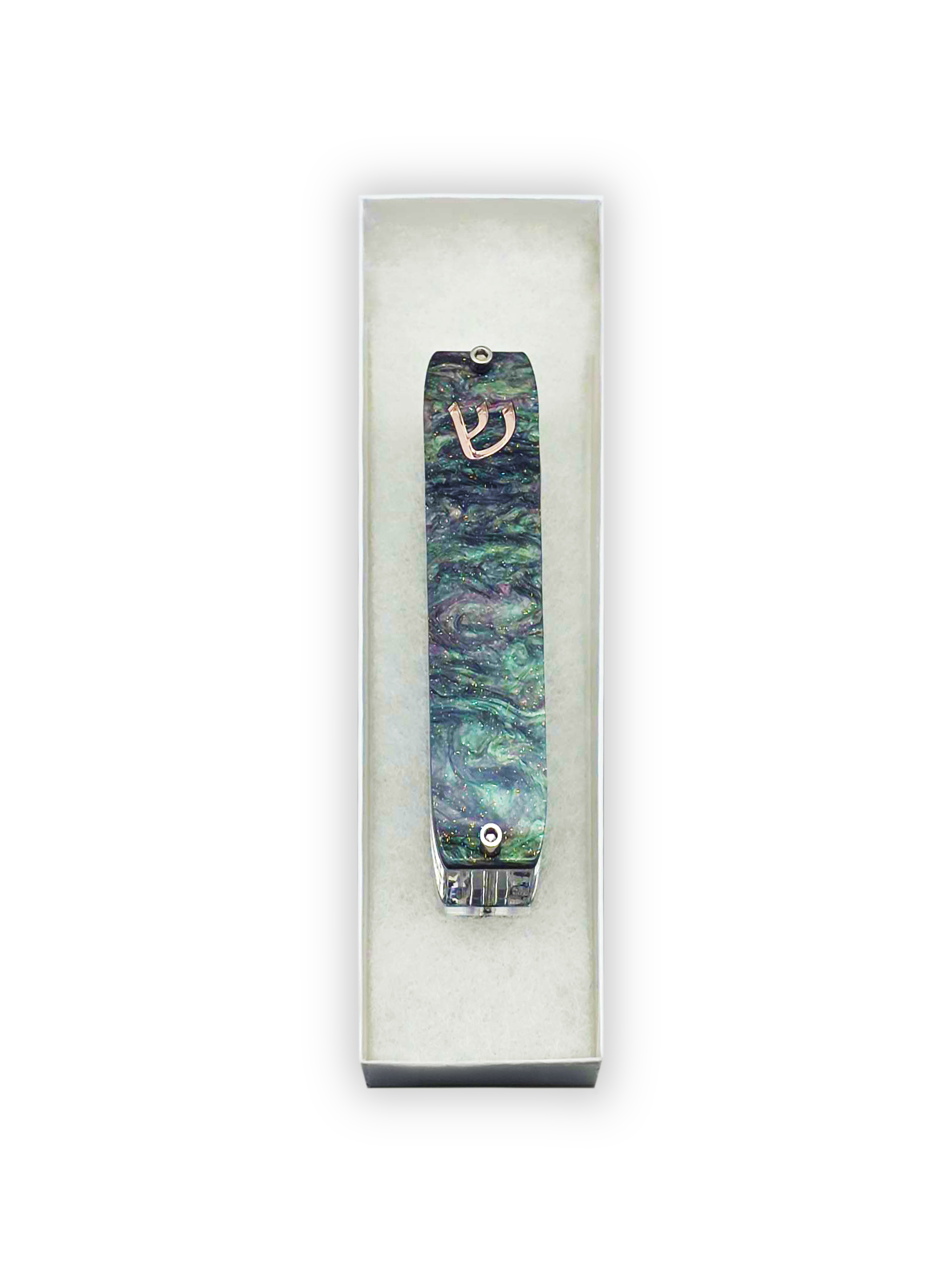 Genesis Small Mezuzah for Door – Handmade Premium Clear Acrylic Case – Model LSN-20077