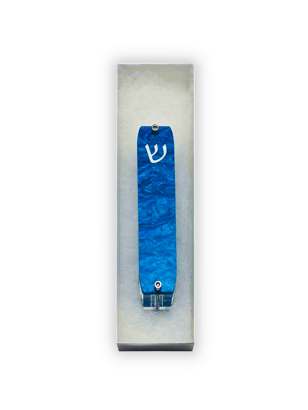 Genesis Small Mezuzah for Door – Handmade Premium Clear Acrylic Case – Model LSN-20078