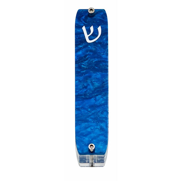 Genesis Small Mezuzah for Door – Handmade Premium Clear Acrylic Case – Model LSN-20078