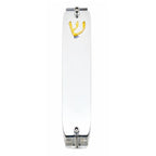 Genesis Small Mezuzah for Door – Handmade Premium Clear Acrylic Case – Model LSN-20079