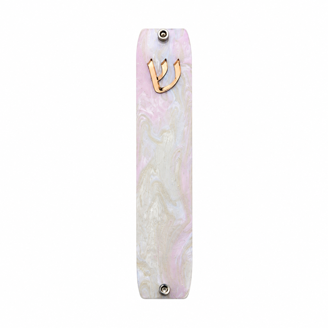 Genesis Small Mezuzah for Door – Handmade Premium Clear Acrylic Case – Model LSN-20081