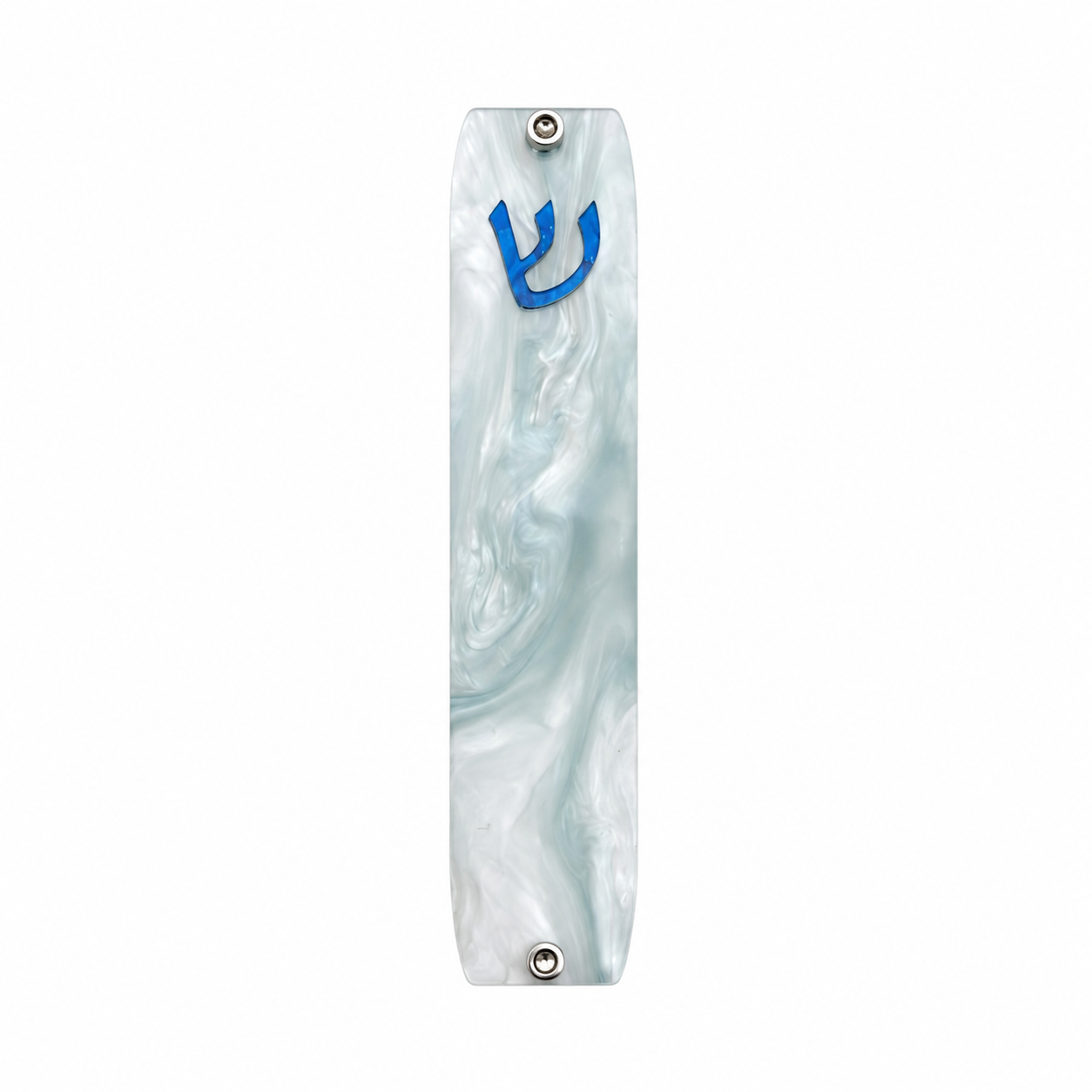 Genesis Small Mezuzah for Door – Handmade Premium Clear Acrylic Case – Model LSN-20083