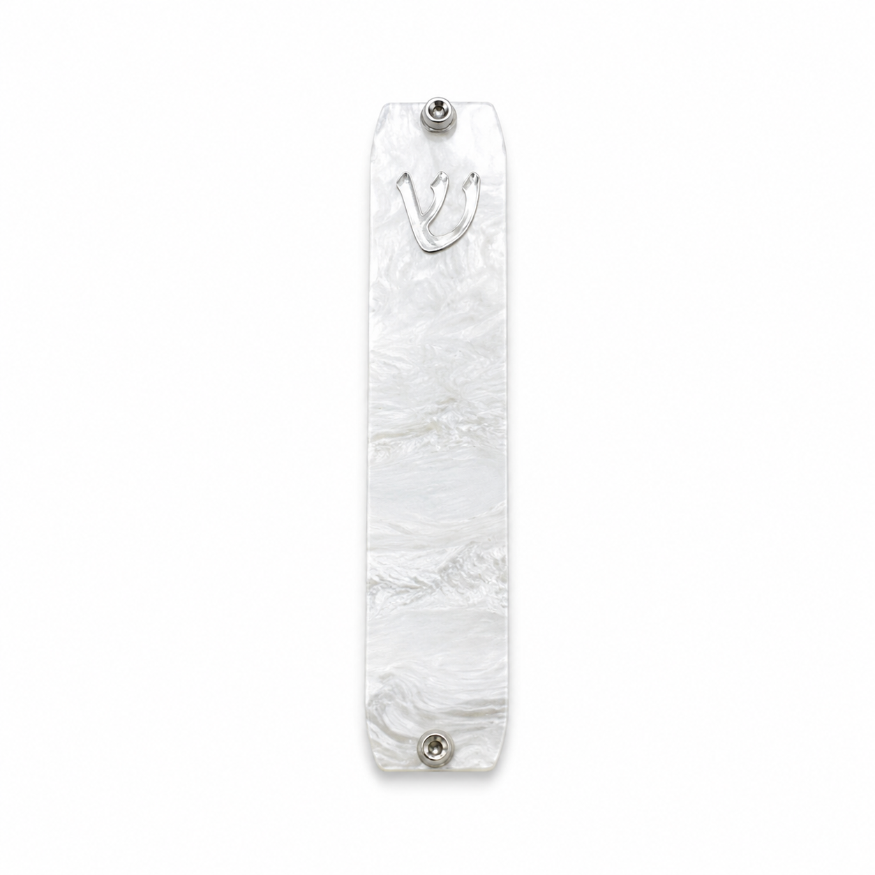 Genesis Small Mezuzah for Door – Handmade Premium Clear Acrylic Case – Model LSN-20087