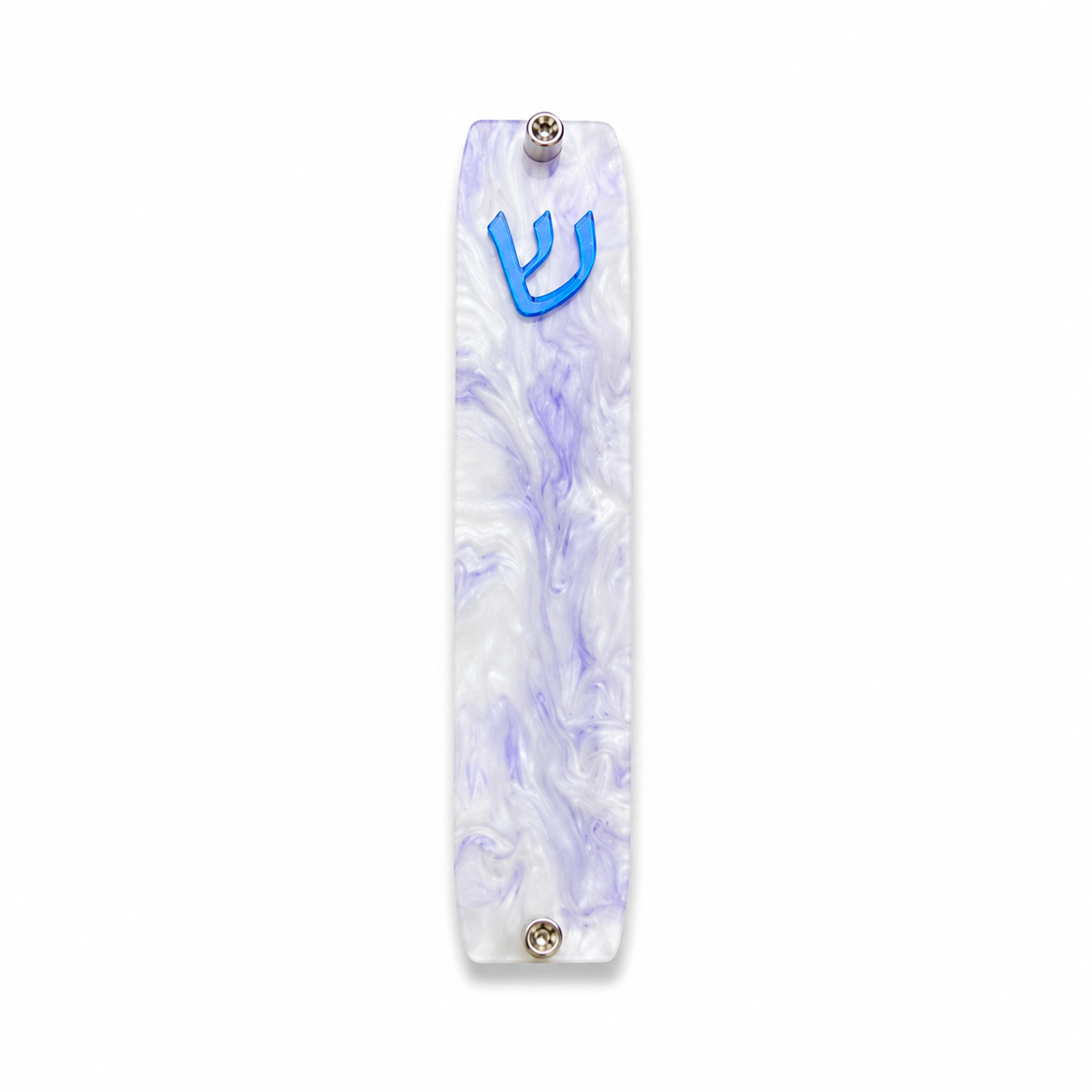 Genesis Small Mezuzah for Door – Handmade Premium Clear Acrylic Case – Model LSN-20090