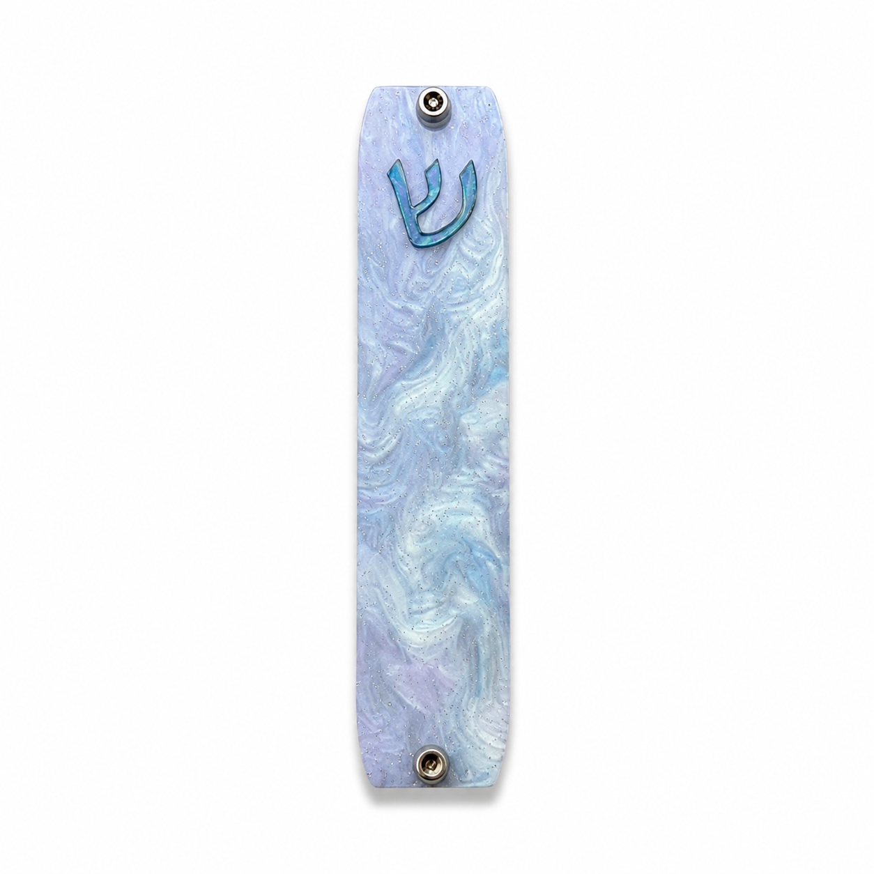 Genesis Small Mezuzah for Door – Handmade Premium Clear Acrylic Case – Model LSN-20093