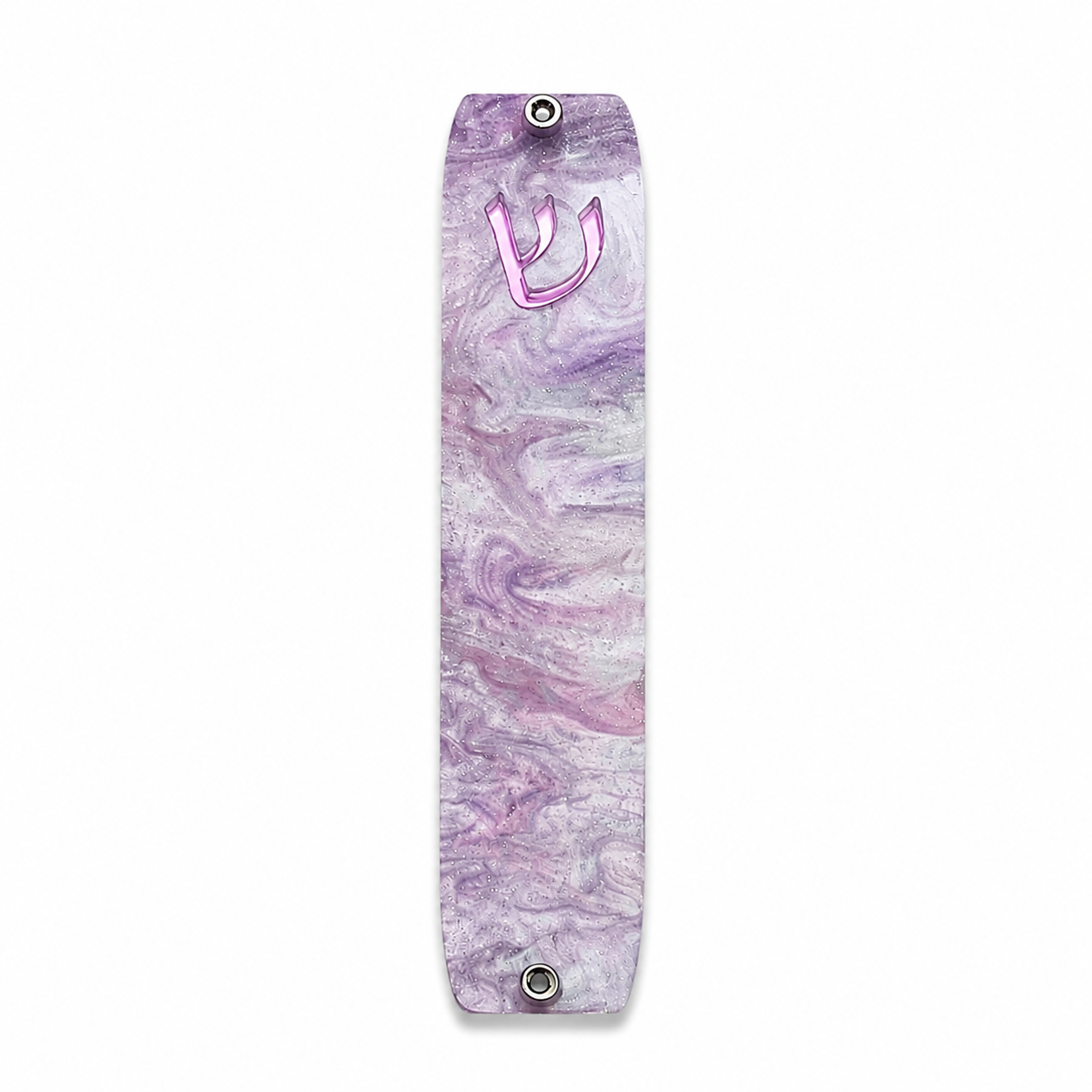 Genesis Small Mezuzah for Door – Handmade Premium Clear Acrylic Case – Model LSN-20097