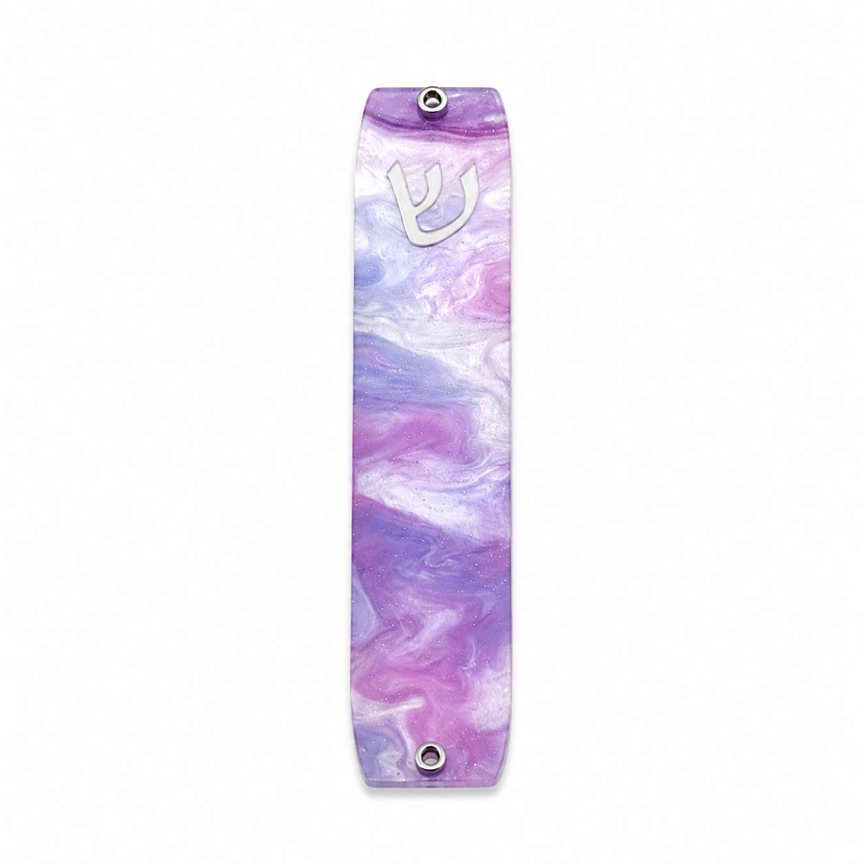 Genesis Small Mezuzah for Door – Handmade Premium Clear Acrylic Case – Model LSN-20099