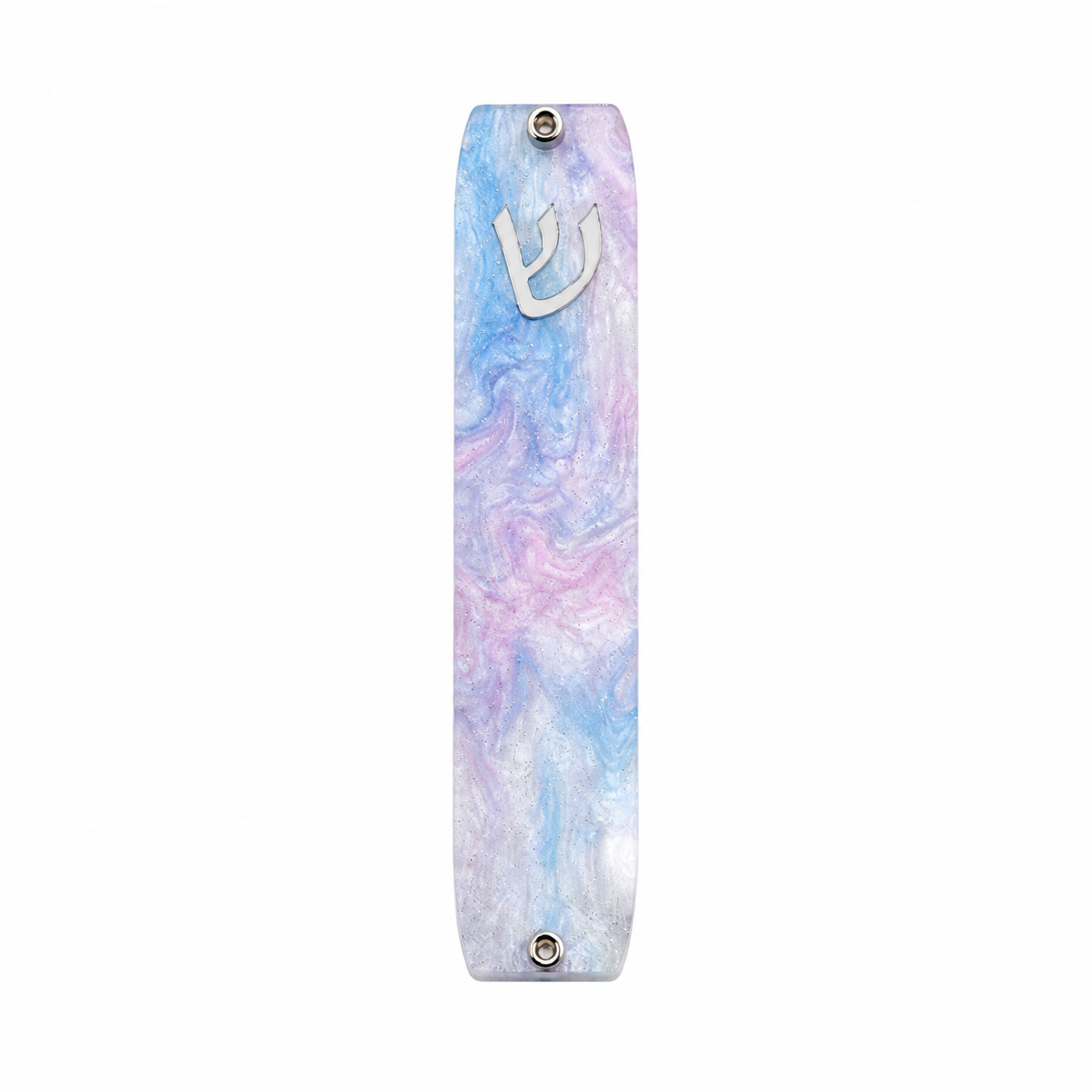 Genesis Small Mezuzah for Door – Handmade Premium Clear Acrylic Case – Model LSN-20100