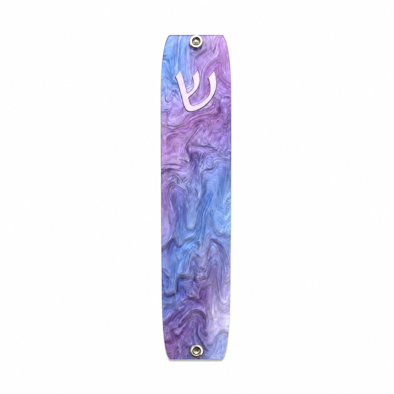 Genesis Small Mezuzah for Door – Handmade Premium Clear Acrylic Case – Model LSN-20101