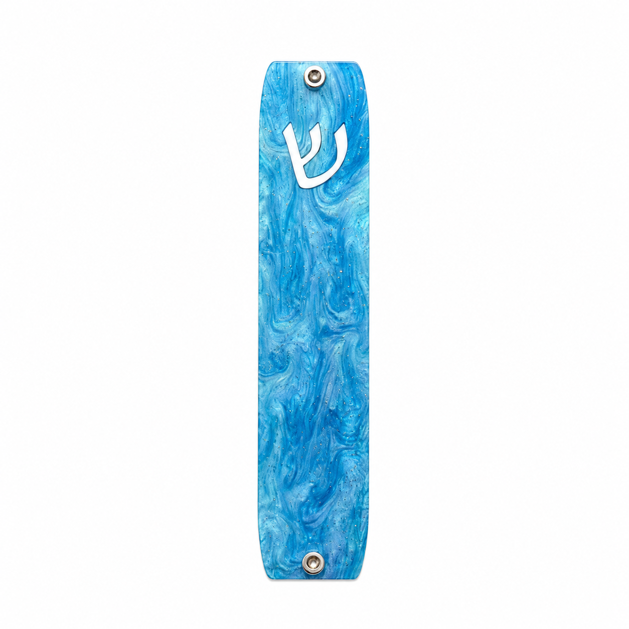 Genesis Small Mezuzah for Door – Handmade Premium Clear Acrylic Case – Model LSN-20102