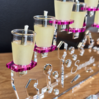 Personalized Princess Crown Menorah for Girls – Custom Name Acrylic Hanukkah Chanukiah | Model # LSN-2501