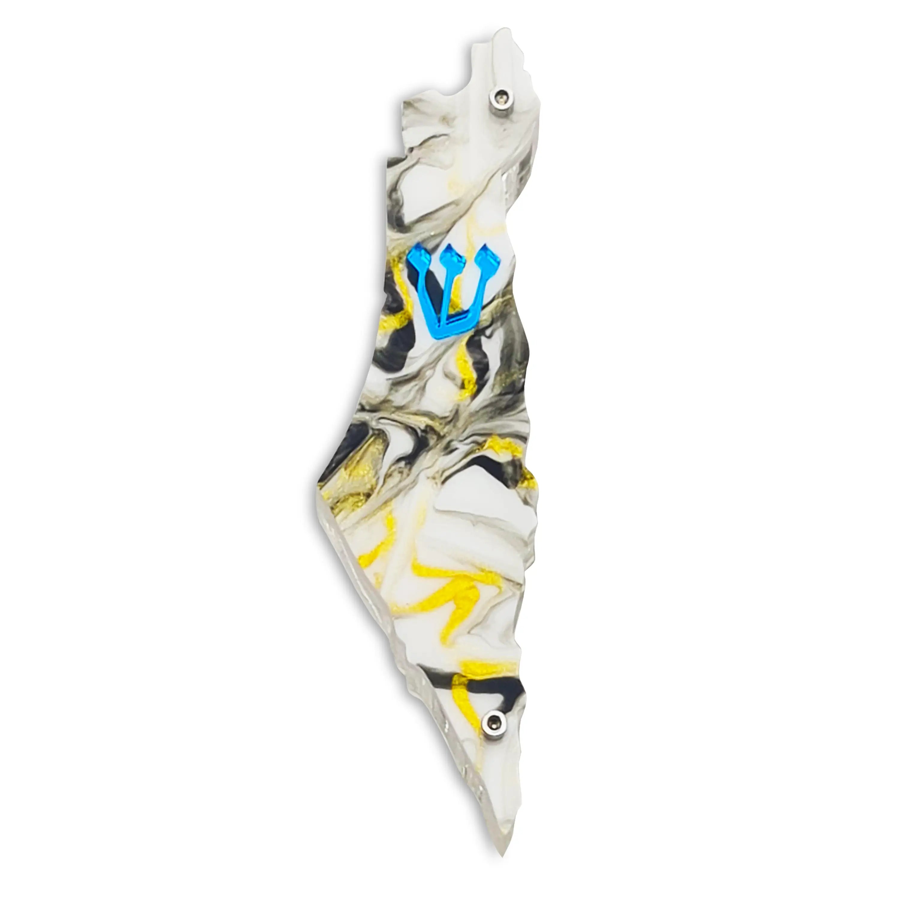 Genesis Map of Israel Mezuzah for Door – Handmade Premium Clear Acrylic Case – Model LSN-30002