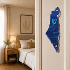 Genesis Map of Israel Mezuzah for Door – Handmade Premium Clear Acrylic Case – Model LSN-30003