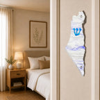 Genesis Map of Israel Mezuzah for Door – Handmade Premium Clear Acrylic Case – Model LSN-30004