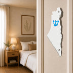 Genesis Map of Israel Mezuzah for Door – Handmade Premium Clear Acrylic Case – Model LSN-30005