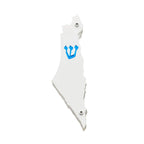 Genesis Map of Israel Mezuzah for Door – Handmade Premium Clear Acrylic Case – Model LSN-30005