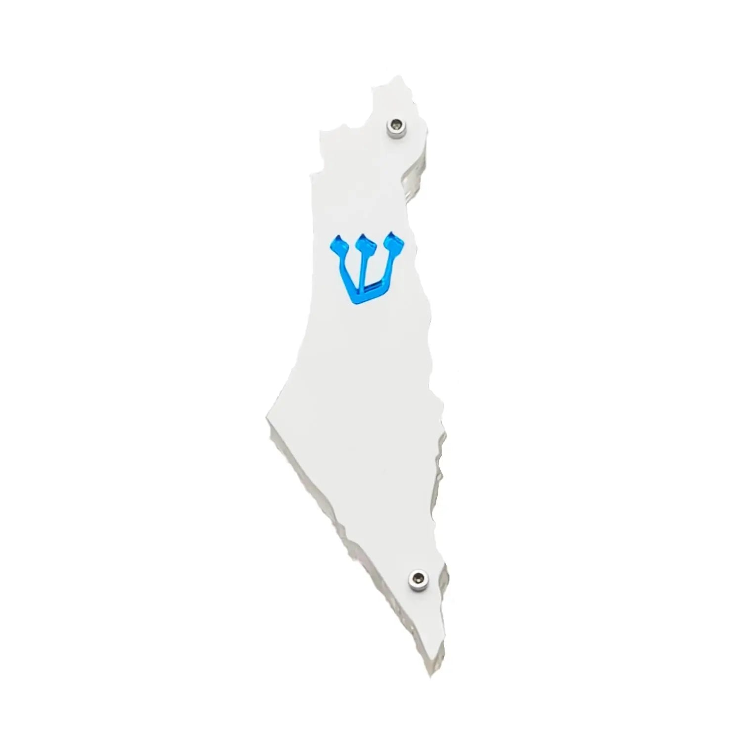 Genesis Map of Israel Mezuzah for Door – Handmade Premium Clear Acrylic Case – Model LSN-30005