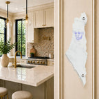 Genesis Map of Israel Mezuzah for Door – Handmade Premium Clear Acrylic Case – Model LSN-30006