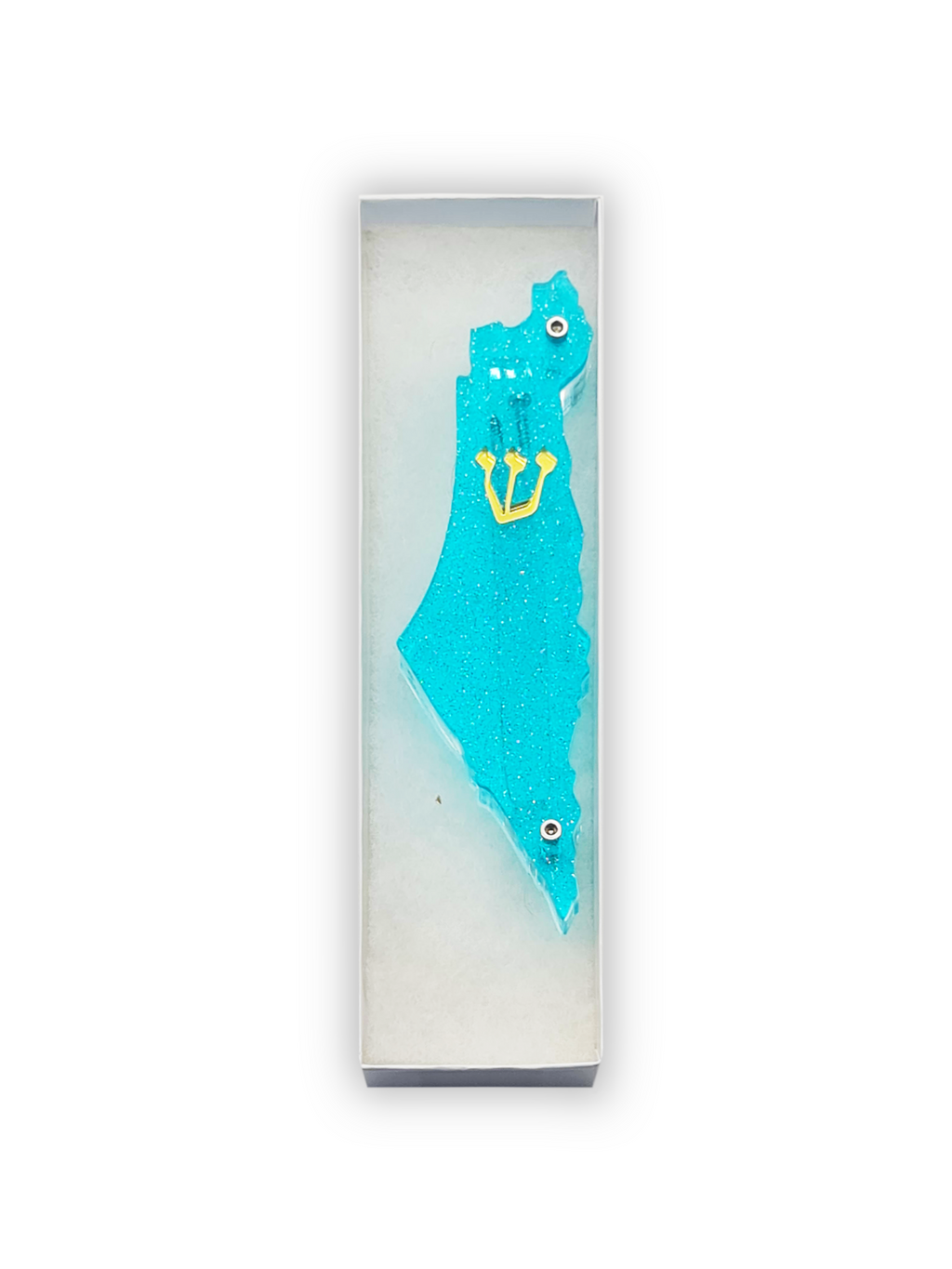 Genesis Map of Israel Mezuzah for Door – Handmade Premium Clear Acrylic Case – Model LSN-30007