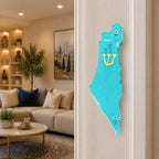 Genesis Map of Israel Mezuzah for Door – Handmade Premium Clear Acrylic Case – Model LSN-30007