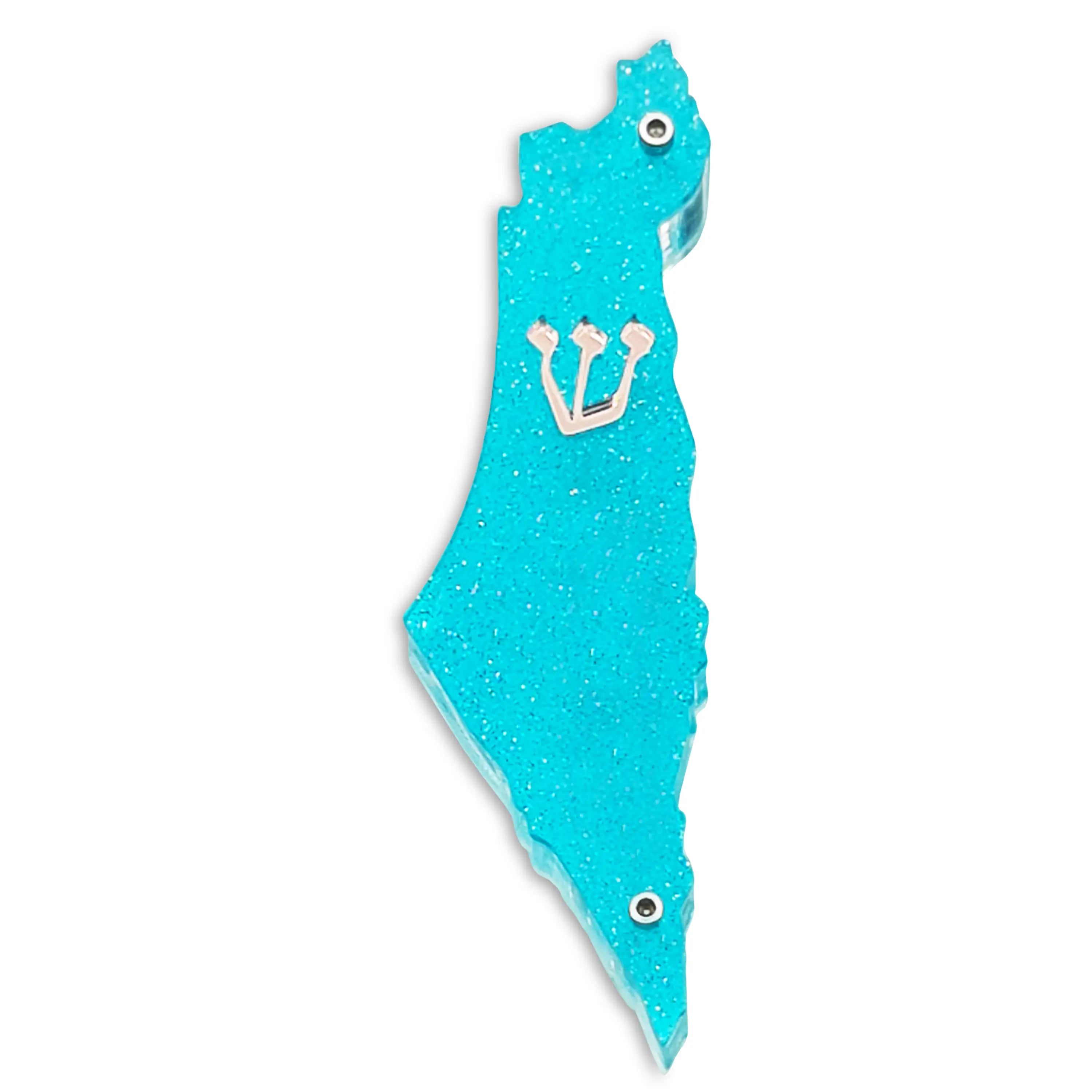 Genesis Map of Israel Mezuzah for Door – Handmade Premium Clear Acrylic Case – Model LSN-30008