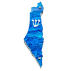 Genesis Map of Israel Mezuzah for Door – Handmade Premium Clear Acrylic Case – Model LSN-30009