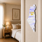 Genesis Map of Israel Mezuzah for Door – Handmade Premium Clear Acrylic Case – Model LSN-30011