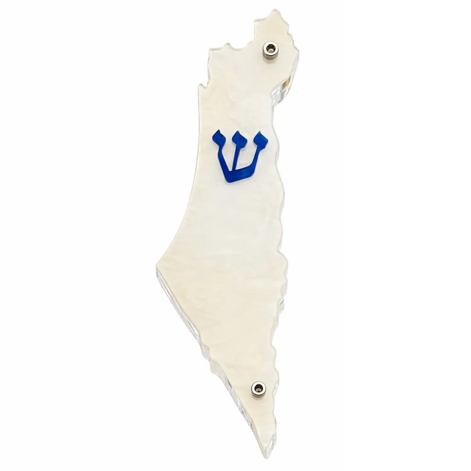 Genesis Map of Israel Mezuzah for Door – Handmade Premium Clear Acrylic Case – Model LSN-30012