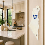 Genesis Map of Israel Mezuzah for Door – Handmade Premium Clear Acrylic Case – Model LSN-30012