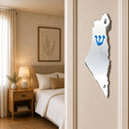 Genesis Map of Israel Mezuzah for Door – Handmade Premium Clear Acrylic Case – Model LSN-30013
