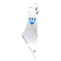 Genesis Map of Israel Mezuzah for Door – Handmade Premium Clear Acrylic Case – Model LSN-30013