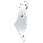 Genesis Map of Israel Mezuzah for Door – Handmade Premium Clear Acrylic Case – Model LSN-30014