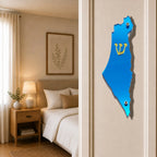Genesis Map of Israel Mezuzah for Door – Handmade Premium Clear Acrylic Case – Model LSN-30015