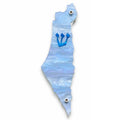 Genesis Map of Israel Mezuzah for Door – Handmade Premium Clear Acrylic Case – Model LSN-30016