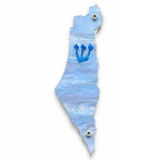 Genesis Map of Israel Mezuzah for Door – Handmade Premium Clear Acrylic Case – Model LSN-30016