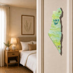 Genesis Map of Israel Mezuzah for Door – Handmade Premium Clear Acrylic Case – Model LSN-30017